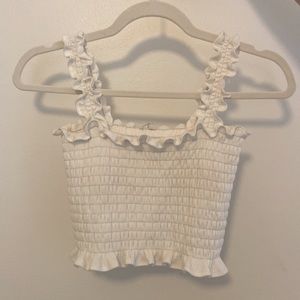 Reformation White Lenore Tank